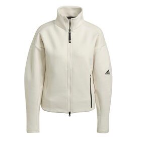 Adidas Women Small wonder white sweat jacket ZNE
